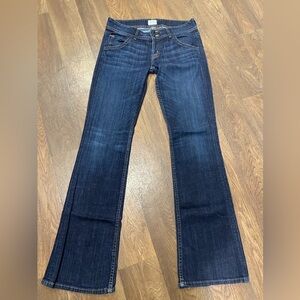 Hudson Signature Bootcut Jeans Dark Wash Back Flap Pocket Size 29